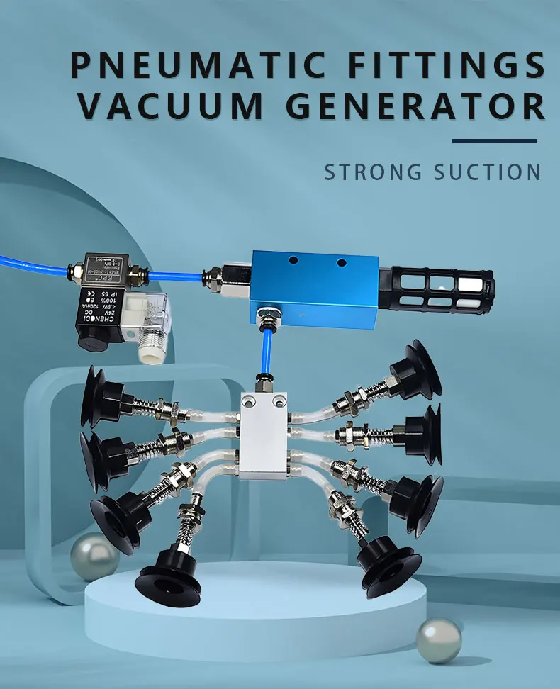 Cup Vakum dan Ejektor Sedot Set Angkat