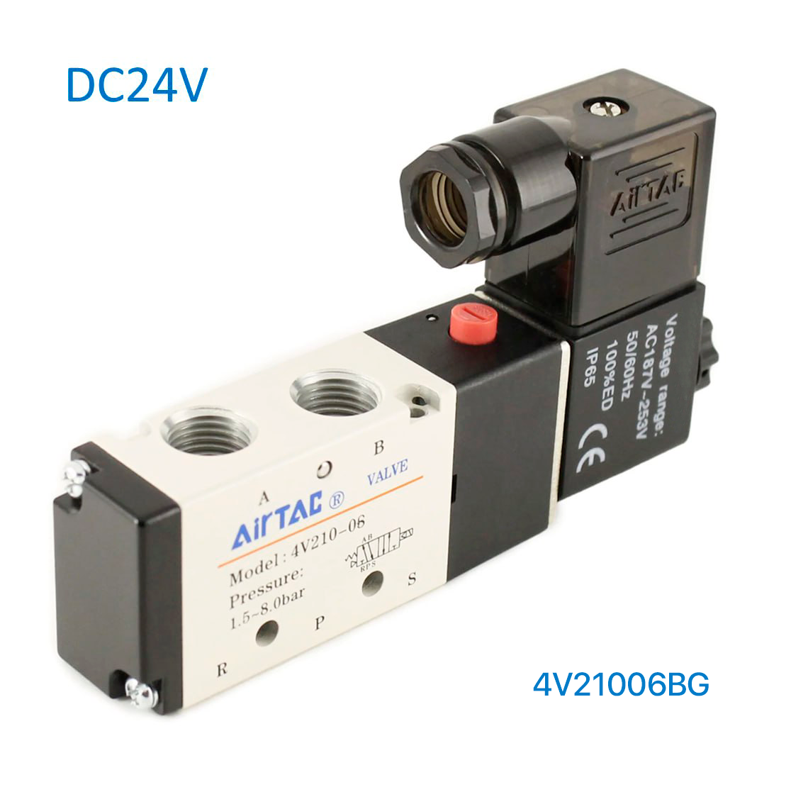 Katup Solenoid 5/2 Arah Kumparan 24V