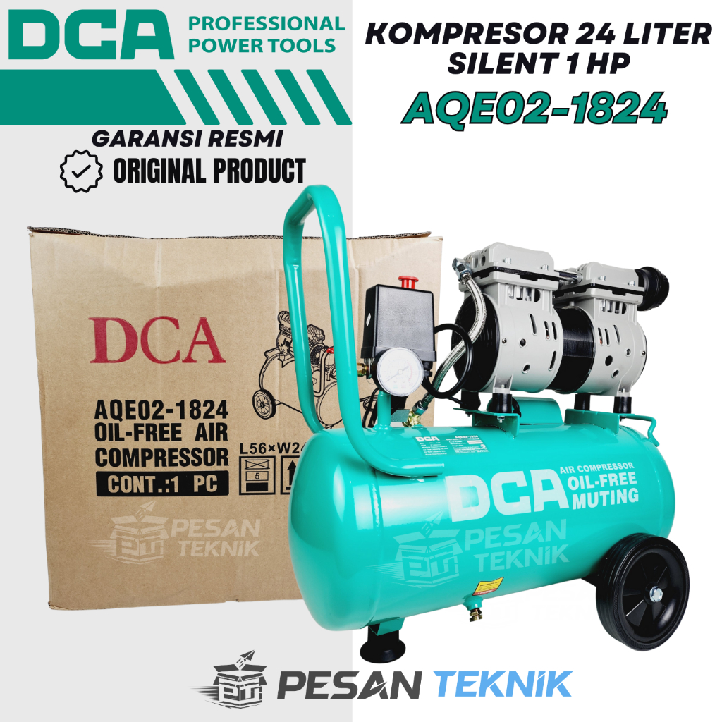 Kompresor Oilless Senyap Bayu Mini 1 HP 24 Liter