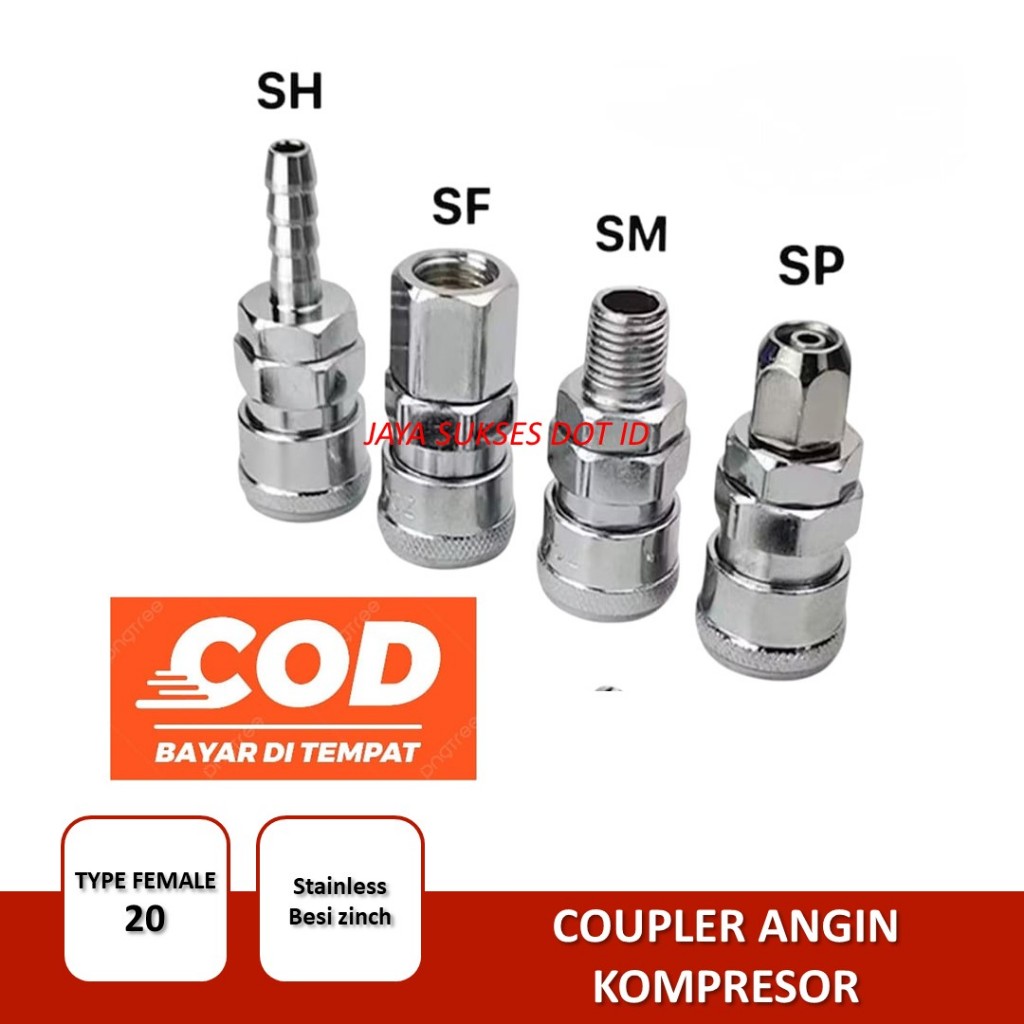 Kopling Cepat Tipe Eropa Set Isi 5